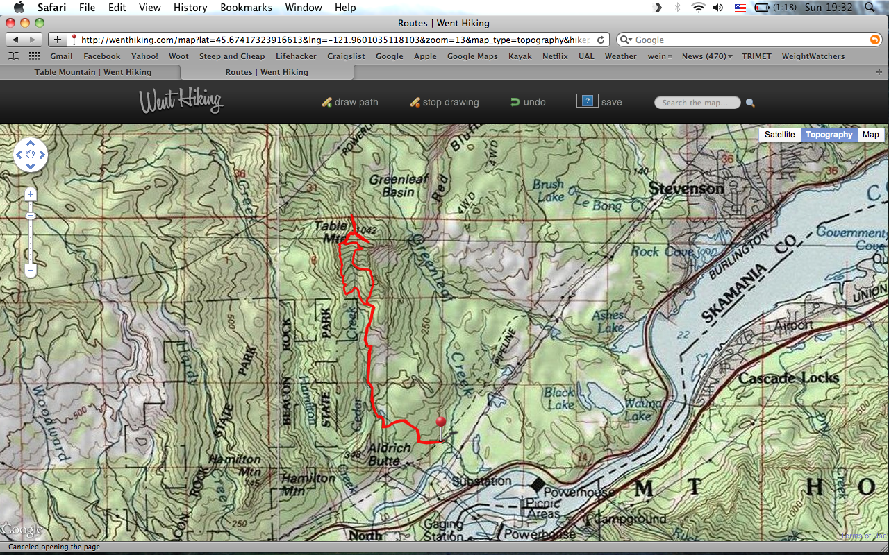 trail route